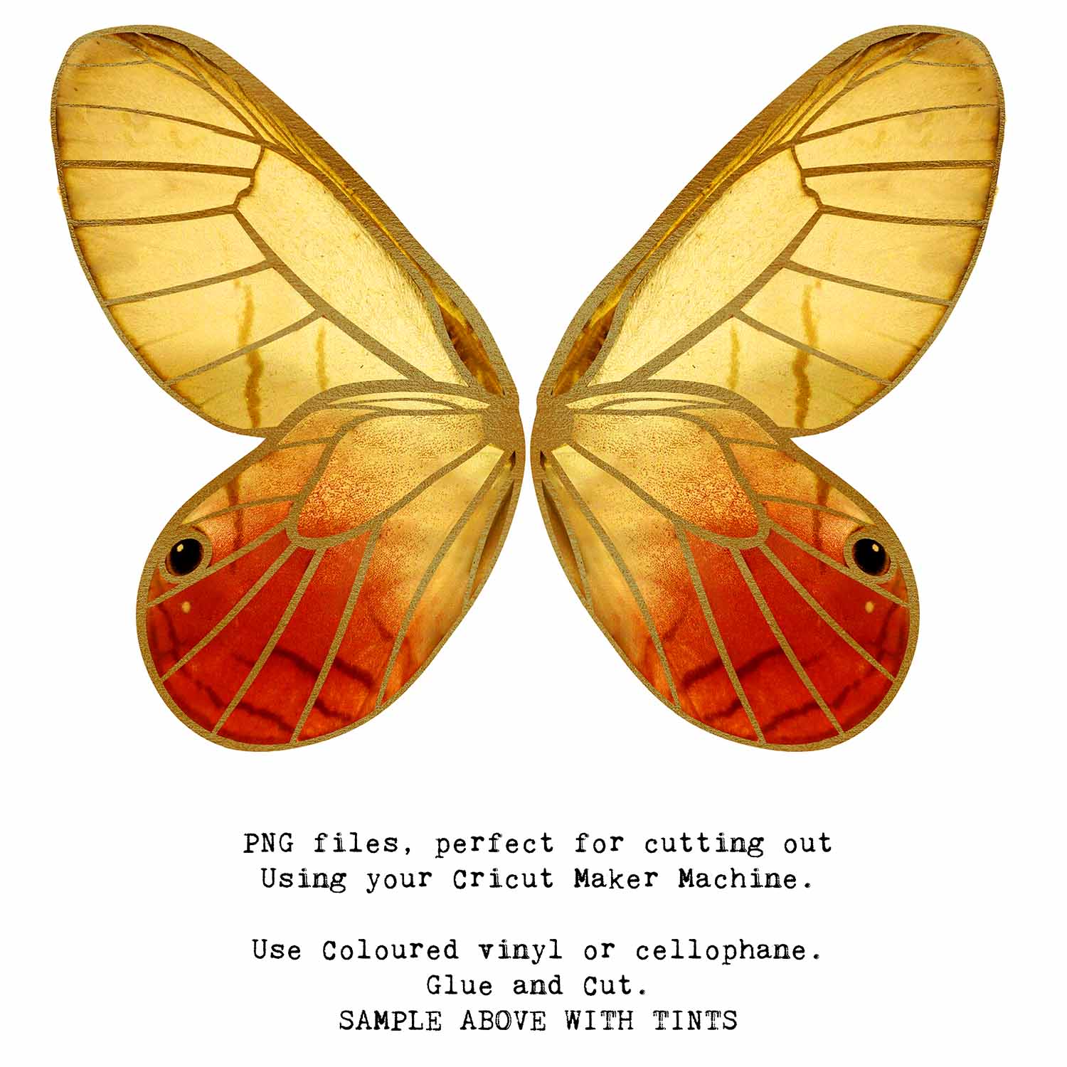 SVG & PNG Fairy Wing files for Cricut or Silhouette Cameo Cutting Machine. To create wearable fairy wings, in adult or children sizes.  Use this clipart design for Halloween Costumes, Fantasy or Cosplay or photography. These are Individual Wing Pieces, for you to cut and assemble. This is a digital product.